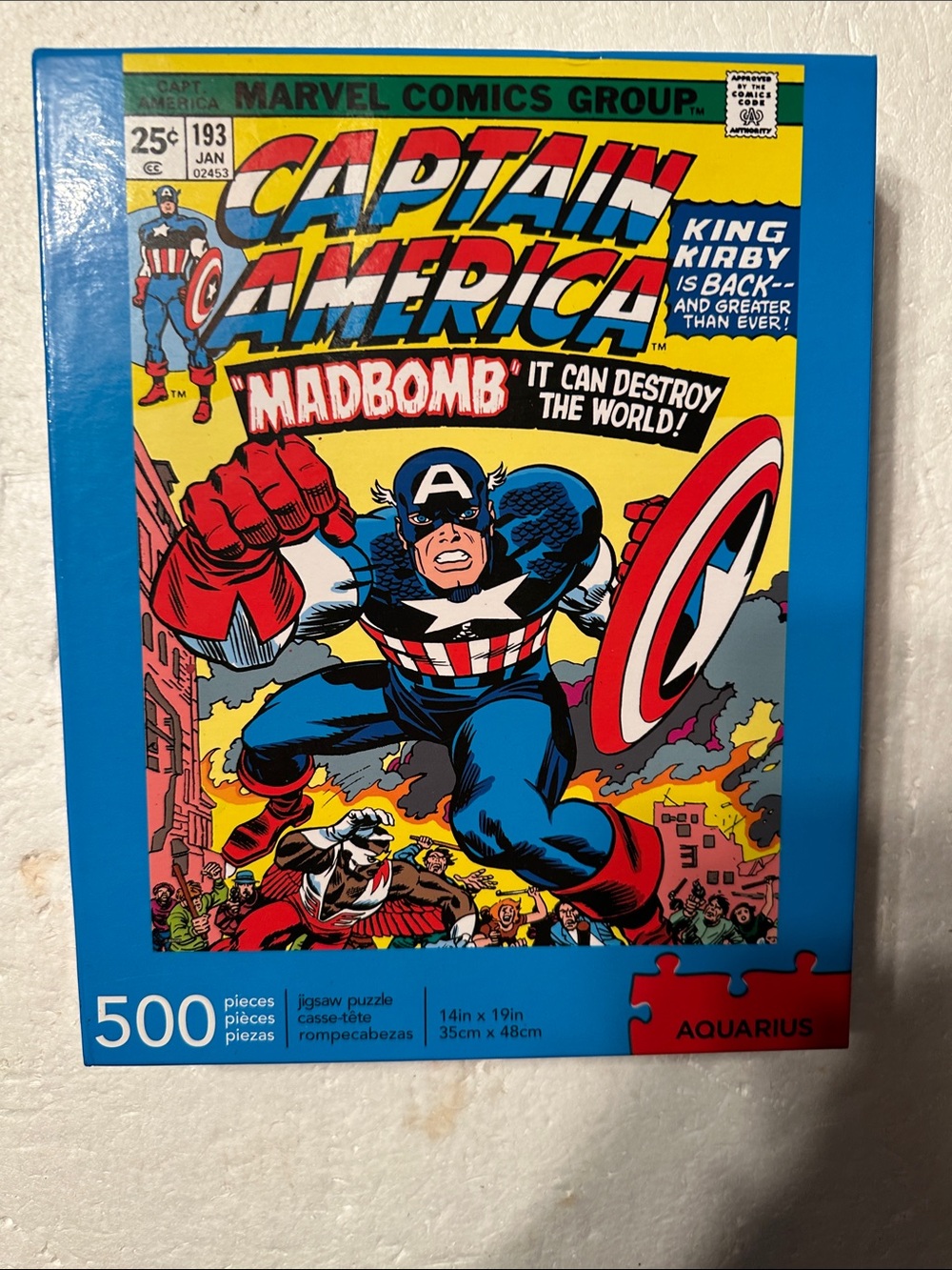 Aquarius 500-piece jigsaw puzzle “Captain America”